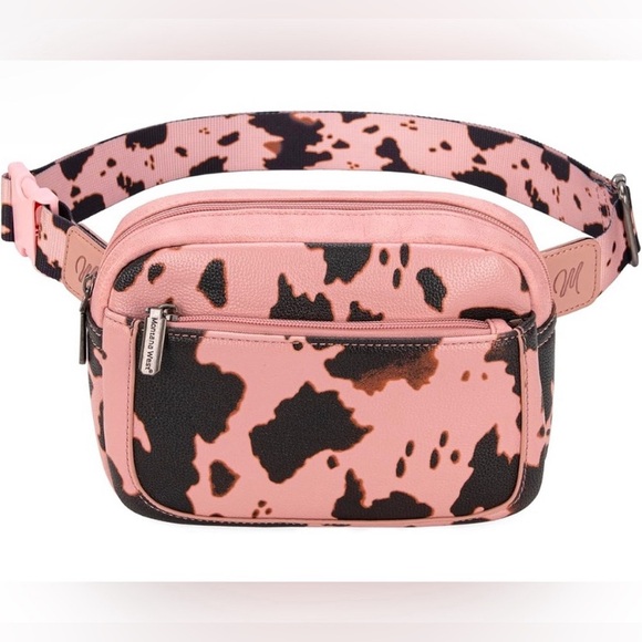Montana West Cow Print Beltbag - Picture 3 of 3